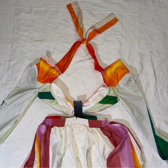 NWT Giffniseti Dress Gown Size Small Floor Length Maxi Multicolor NEW - Picture 9 of 13